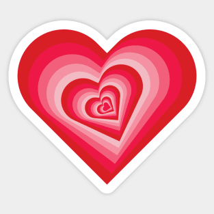 Falling in Love Valentine's Day Heart Pattern Sticker